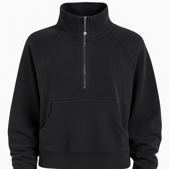 Lululemon Women’s Half‑Zip Pullover / Hoodie — Black / Funnel‑Neck / Size XL - Picture 1 of 9